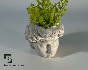 DAVID FACE PLANTER  - David Head Planter - Head Planter - Sculpture Planter - Michelangelo - Home Decoration - Home Decor