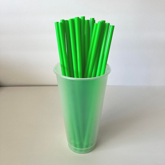 Bright Green Reusable Straw Pack Etsy