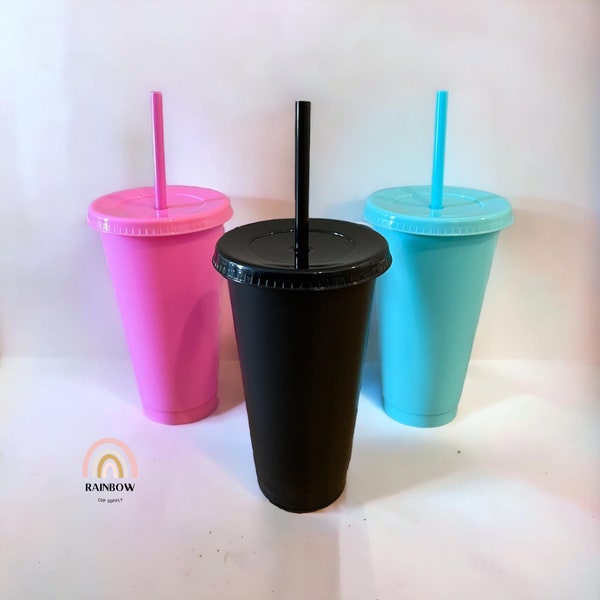 3pack Reusable Cold Cups 24oz.