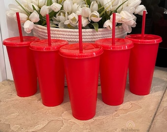 Red Reusable Cold Cup 24oz.
