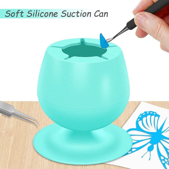 Ball Silicone Craft Vinyl Weeding Scrap Collector With Suction Cup