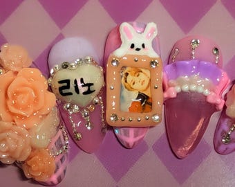 Uñas postizas K-Pop personalizadas: manicura inspirada en ídolos del K-Pop