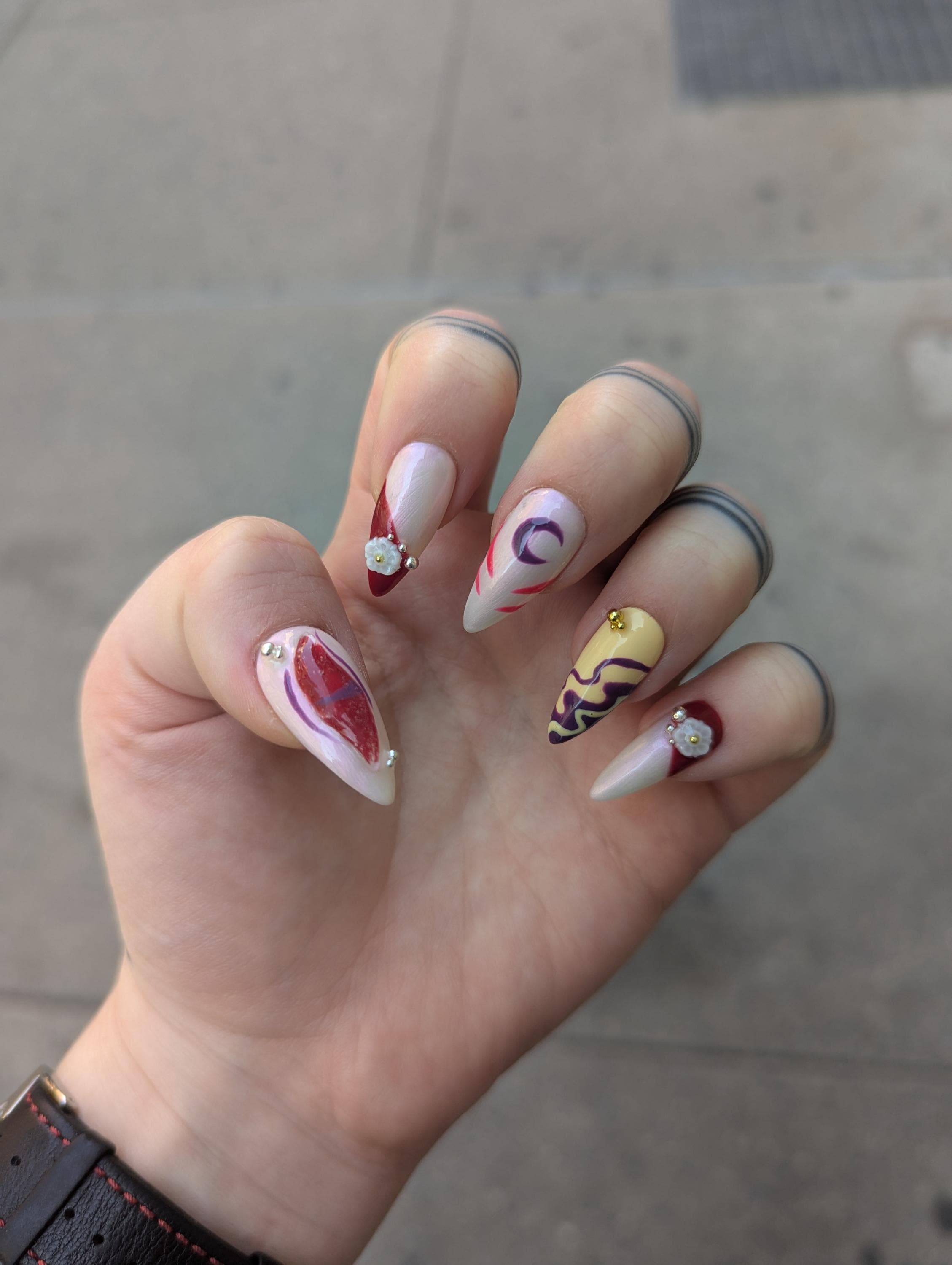 Unhas de pressão Sesshomaru - Manicure reutilizável - Unhas de pressão de anime - Arte em unhas - Inuyasha