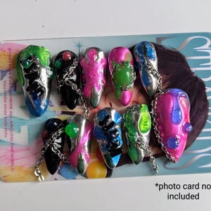 JJAM Press On Nails: K-Pop Stray Kids Stiletto Nail Art