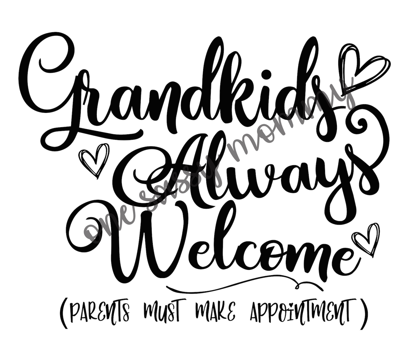 Grandkids Always Welcome SVG PNG and JPG funny svg | Etsy