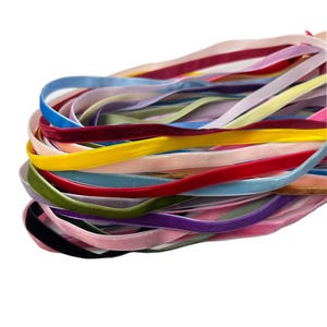 5 jardas 3/8" (10 mm) de largura fita de veludo artesanal embrulho de presente laço de cabelo festa de casamento decoração acessórios de vestuário natal
