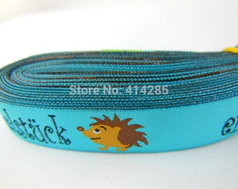 Woven ribbon, Blue jacquard Ribbon