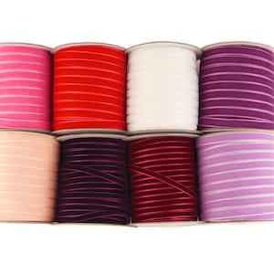 5 jardas 1/4" (7 mm) de largura fita de veludo artesanal embrulho de presente laço de cabelo festa de casamento decoração acessórios de vestuário natal