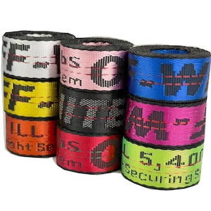 1 Zoll 10yards Nylongurtband Dick gesponnenes Band, Alphabet-Jaquardband, Gürtelband, Buchstabenbänder Bekleidungszubehör