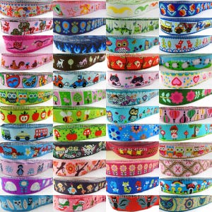 5/8" 7/8" Webband, Jacquardband