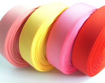 Cinta de grogrén de 1,6 cm (5/8"), rollo de cinta de poliéster de 91,4 m (100 yardas)
