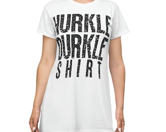 Vestido camisero Hurkle Durkle: camisero cómodo de poliéster