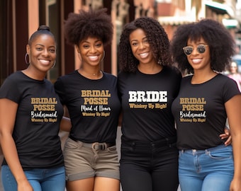 Camisetas Bridal Posse: Camisetas para despedidas de soltera de novias y damas de honor