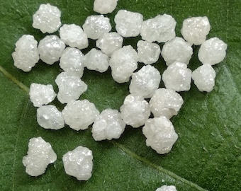 5.00 Cts Lot 2.50mm-3.00mm Natuurlijke Sneeuwwitje Ruwe Diamant, Witte Ruwe Diamant, Ongeslepen Diamant, Losse Witte Diamant, Conflictvrije Diamanten