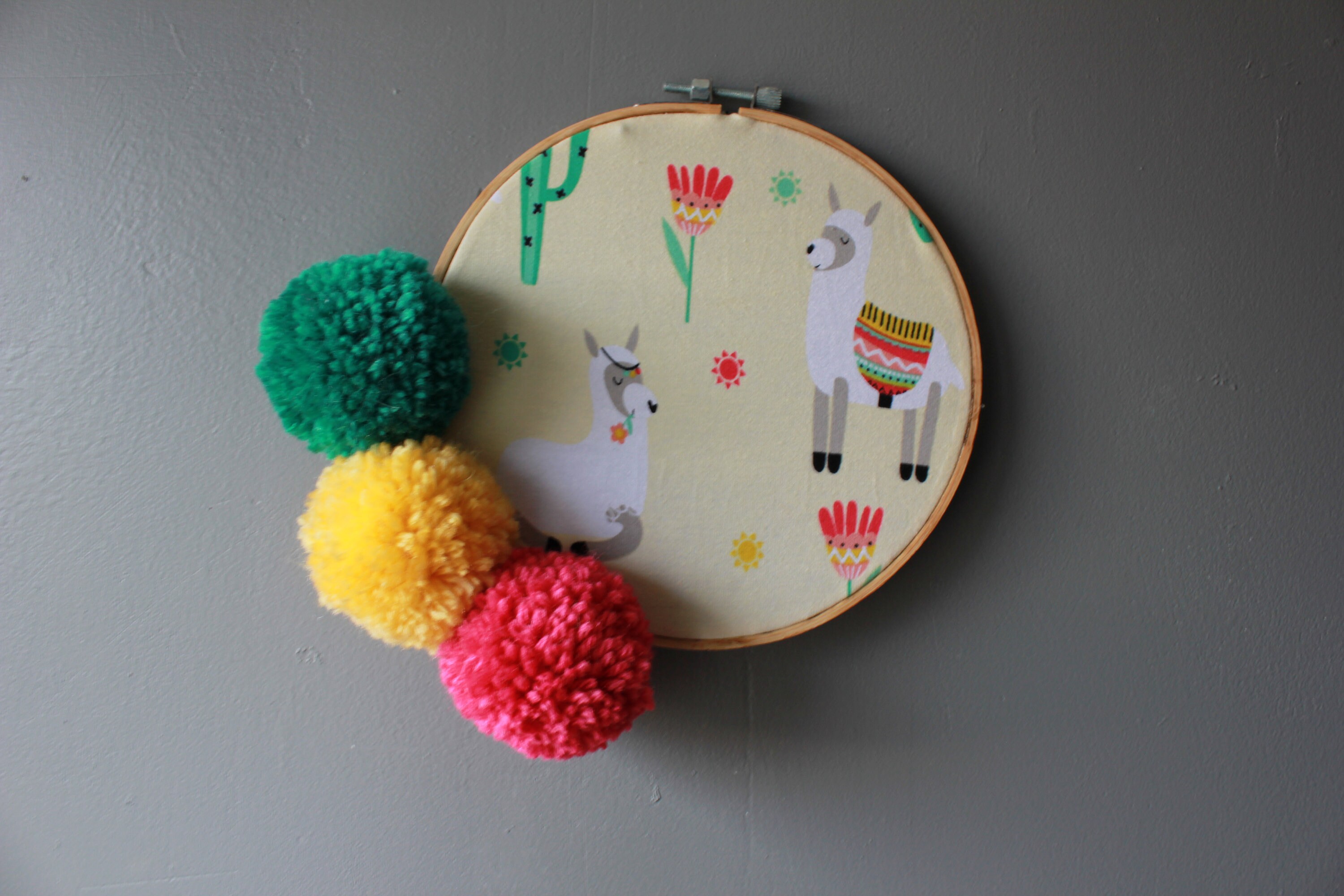 Décoration Murale Lama et Pompon