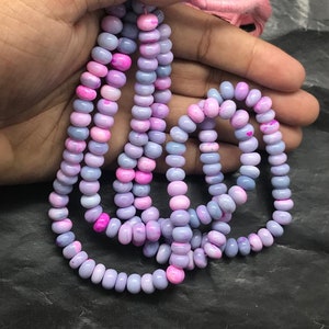 Lavendel Opal Rondelle Bead AAA Opal Glatte Rondelle 16 &quot;Strang Lavender Opal Polierte Rondelle 7-8 MM Opal Großhandel Edelstein Schmuck Perlen