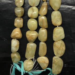 Aquamarine Nuggets Bead AAA Great Aquamarine Smooth Nugget 8&quot;Strand Aquamarine Smooth Tumble Bead Wholesale Gemstone Jewelry Making