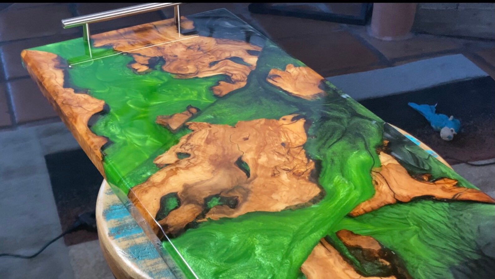 Stunning Epoxy Resin Live Edge Bathtub Tray Etsy