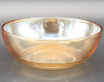 Fruit Bowl Jeannette Moderne Marigold Carnival Glass USA 1950s