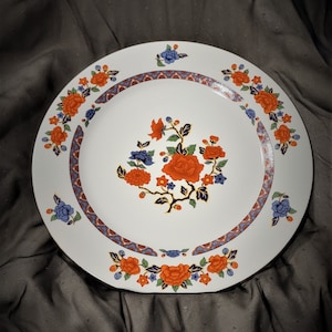 Dinner Plate Crown Ming Regent Collection Old Imari Made in China Jian Shiang Vintage 1970&#39;s