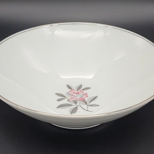 Nine Inch Round Serving Bowl Noritake China Rosales 5790 Made in Japan 1956-1971