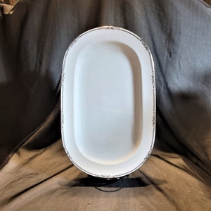 13 Inch Oval Serving Platter PMR Bavaria Jaeger & Co Vintage 1925 - 1945