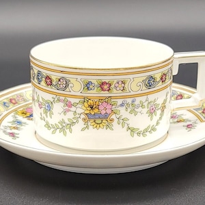Cup and Saucer Set Heinrich & Co. HC26 Made in Bavaria 1930