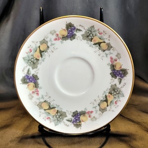 Saucer Royal Doulton Fine Bone China Ravenna H4977 Made in England Vintage 1964 - 1975