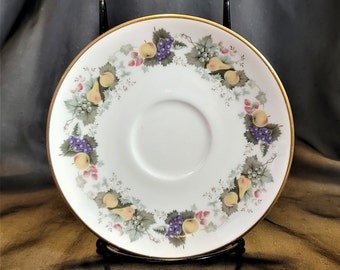 Saucer Royal Doulton Fine Bone China Ravenna H4977 Made in England Vintage 1964 - 1975