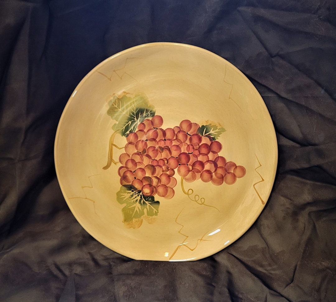 Tabletops Gallery Plate Hand Painted Hand Crafted Etsy