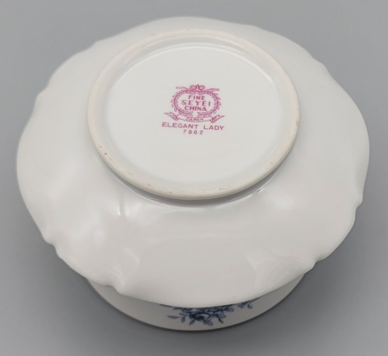 Sugar Bowl NO LID Seyei Fine China Elegant Lady 7002 Made in Etsy