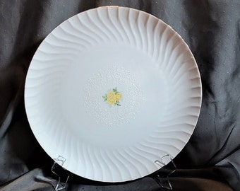 12 Inch Round Platter or Chop Plate Bristol Fine China Bridal Bouquet s-5004 Made in Japan Vintage pre 2000