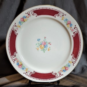 Luncheon Plate Homer Laughlin Majestic Made in USA Vintage 1940's