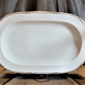 15 Inch Oval Serving Platter PMR Bavaria Jaeger & C0 Vintage 1925 - 1945