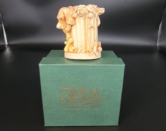 Harmony Kingdom Dogs in Trashcan Trinket Box - Treasure Jest 1997