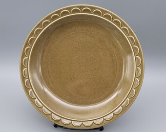 Dinner Plate Sheffield Granada Green Made in USA 1960s-1970s