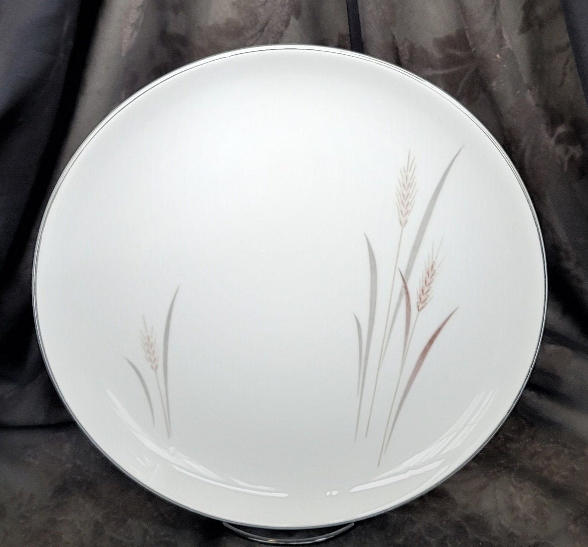 Dinner Plate Fine China of Japan Platinum Wheat Max Schonfeld