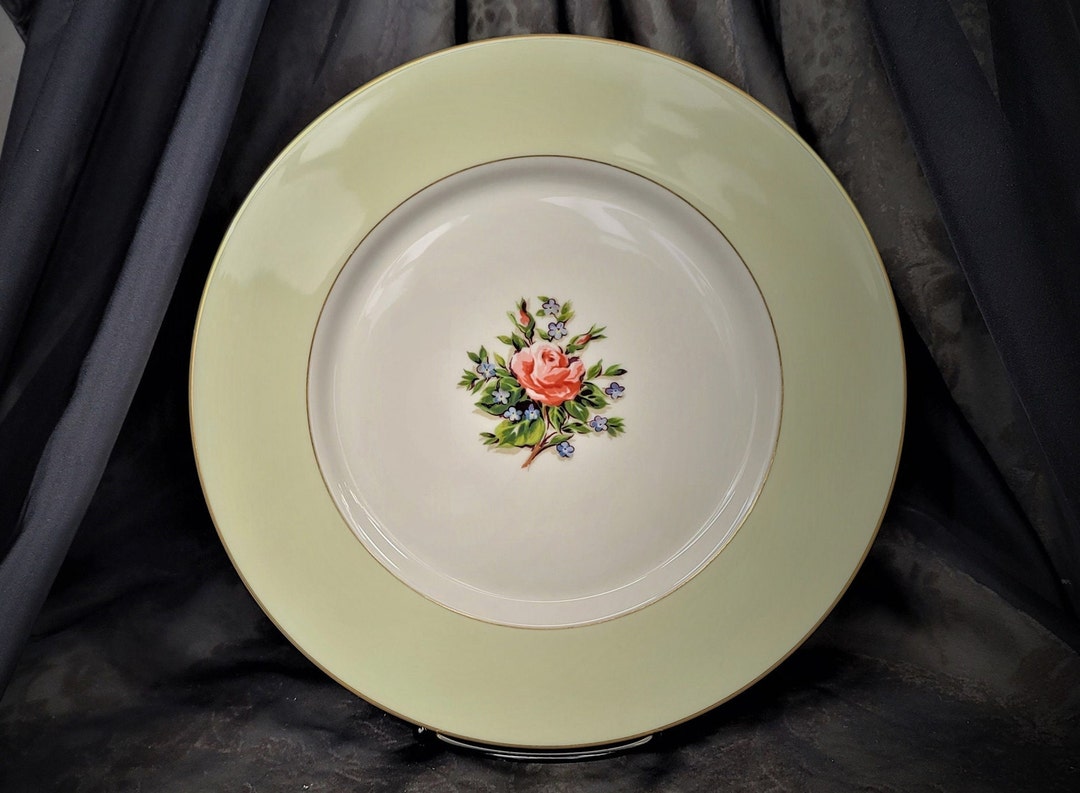 Dinner Plate Fine Arts China Romance Rose Vintage 1950's Etsy