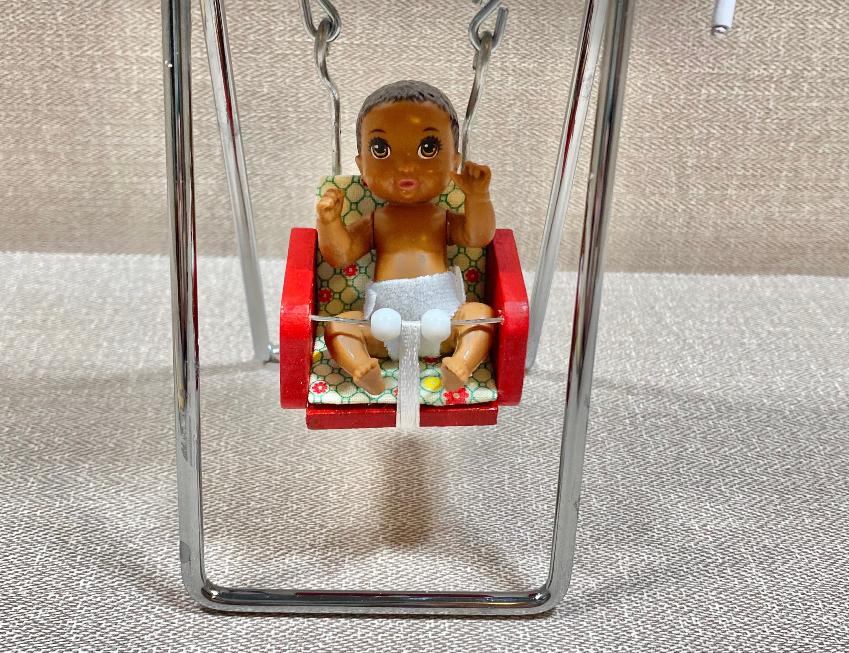 Vintage wind up baby swing 16 Scale Etsy