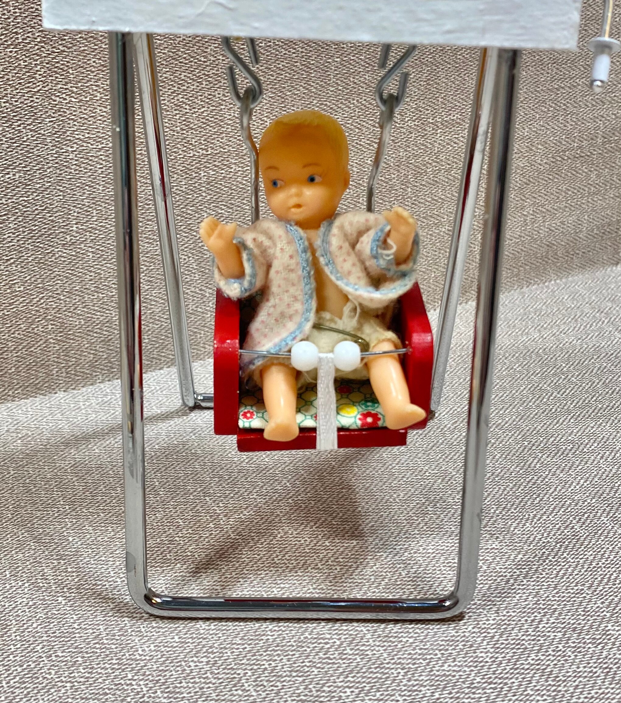 Vintage wind up baby swing 16 Scale Etsy
