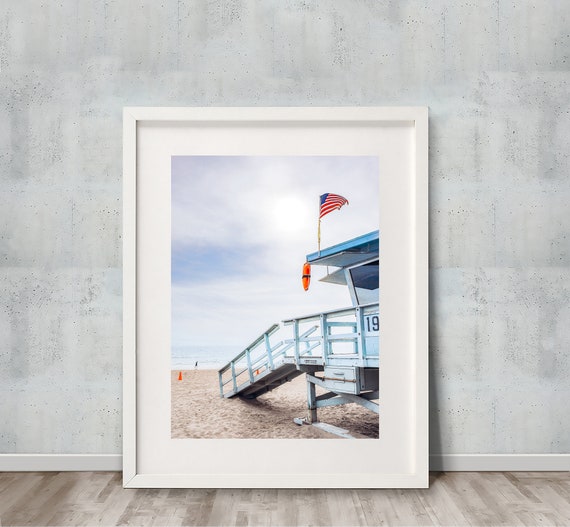 Venice Beach Wall Art Print Los Angeles California Poster Etsy