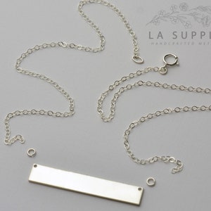 DIY Bar Necklace Set, sterling silver bar, Stamping blank, bar blank, bar necklace, do it yourself, necklace kit, bar necklace kit