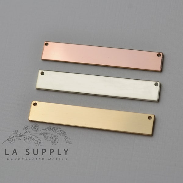 Bar Blank, 1.5 x .25 inches, gold fill bar blank, sterling silver stamp blank, sterling silver bar, rose gold bar, blank bar, gold fill bar