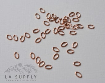 Oval Jump rings, open jump rings, gold filled jump rings, sterling silver jump rings, rose gold filled jump rings, 14k gold, 14k rose gold