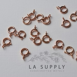 Verschluss, Federringverschluss, Goldfederverschluss, Goldverschluss, Sterling-Silber-Verschluss, Roségold-Verschluss, Gold filled Verschluss, Roségold filled Verschluss
