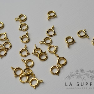Verschluss, Federringverschluss, Goldfederverschluss, Goldverschluss, Sterling-Silber-Verschluss, Roségold-Verschluss, Gold filled Verschluss, Roségold filled Verschluss
