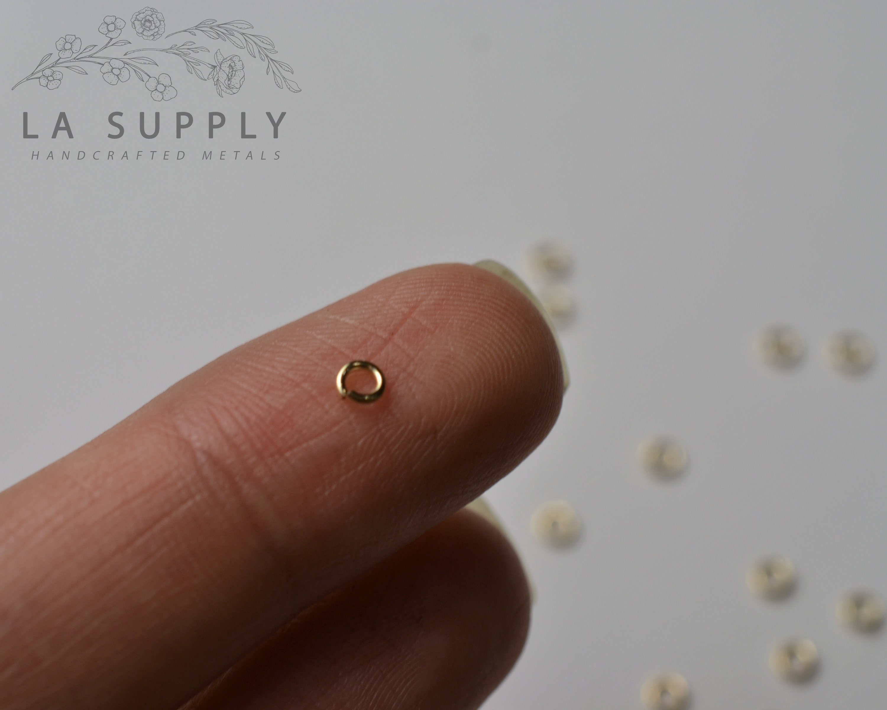 3mm Round Jump Rings, Open Jump Rings, Gold Filled Jump Rings, Sterling ...