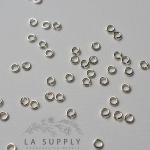 3mm Round Jump rings, open jump rings, gold filled jump rings, sterling silver jump rings, rose gold filled jump rings, 14k gold