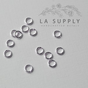 4mm Round Jump rings, open jump rings, 21ga, 21 gauge, gold filled jump rings, sterling silver jump rings, rose gold filled jump rings