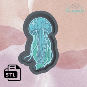 Fichier de moule principal numérique STL Jellyfish pour la fabrication de moules en silicone